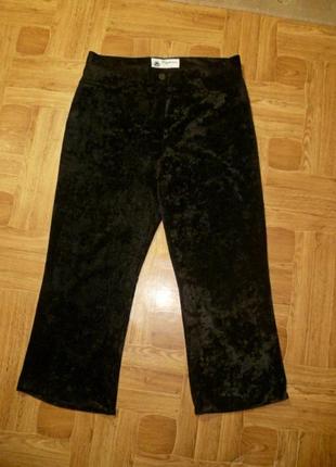 Вельветові мікровельветові джинси higherna jeans чорні великий розмір висока посадка