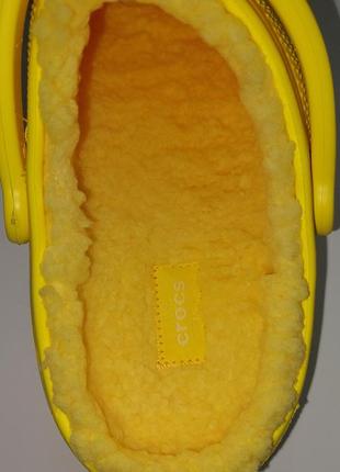 Crocs classic lined clog w10 41-42 р. (26 см) оригінал теплі м'які сабо з хутром крокс5 фото