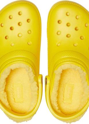 Crocs classic lined clog w10 41-42 р. (26 см) оригінал теплі м'які сабо з хутром крокс2 фото