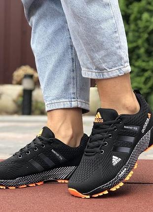 Кросівки Адідас жіночі adidas marathon black orange