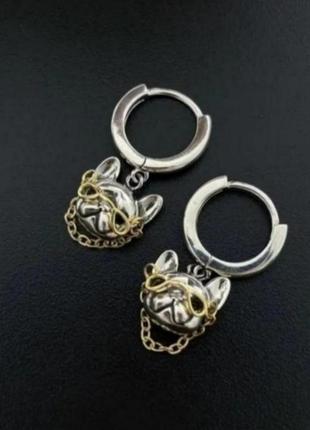 Серьги серебро silver original