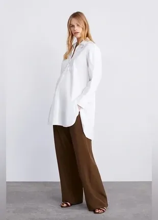 Рубашка zara длинная 4