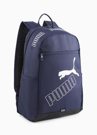 Рюкзак спортивный puma phase backpack ii 079952 02 (синий, мягкие ремни, объем 21 литр, бренд пума)