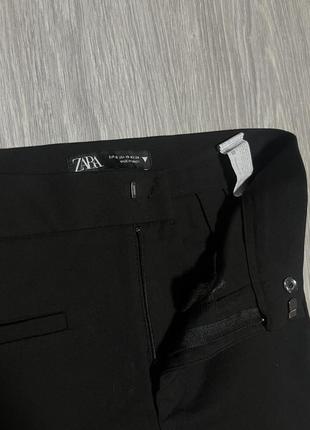 Маленькие брюки брюки клеш укороченные zara mini flare trousers7 фото