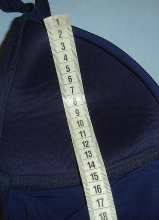 Купальник сдельный с драпировкой размер 42-44 / 10 чашка в темно синий цельный утяжка4 фото