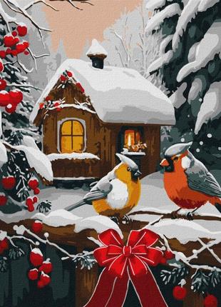 Картина за номерами "снігова казка" ©art_selena_ua ідейка kho6534 40х50 см