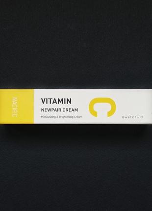 Антиоксидантний мультифункціональний крем nacific vitamin c newpair cream (15 мл)