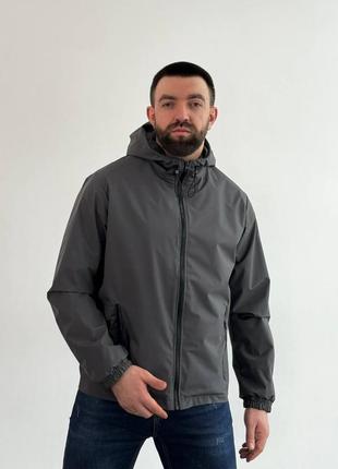 Ветровка из водонепроницаемой плащевки. черный хаки синий. m,l,xl,xxl