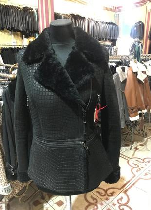 Сезонний розпродаж! натуральна жіноча дублянка!5 фото