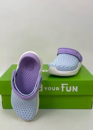 Crocs literide mineral дитячі крокси crocs3 фото