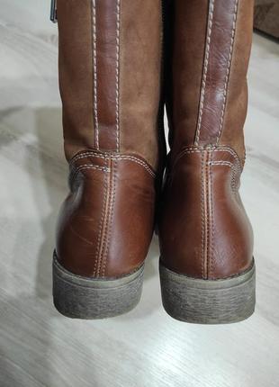 Зимние натуральные кожаные ботинки rieker, немецкие сапоги rieker на стопу 25 см9 фото