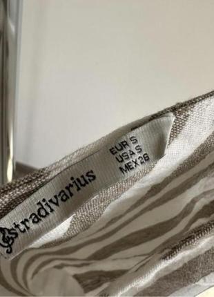 Топ у смужку на бретелях stradivarius3 фото