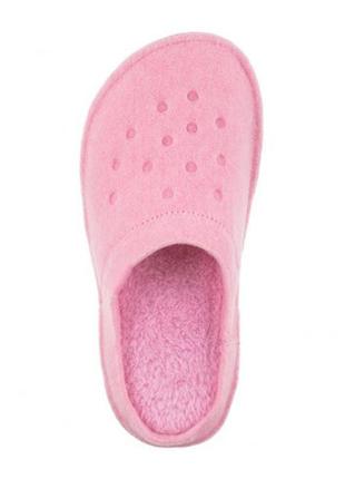 Crocs classic lined slipper w8 38-39 р. (24 см)  оригинал комнатные теплые тапочки крокс яркие мягкие тапки4 фото