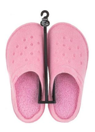 Crocs classic lined slipper w8 38-39 р. (24 см)  оригинал комнатные теплые тапочки крокс яркие мягкие тапки3 фото