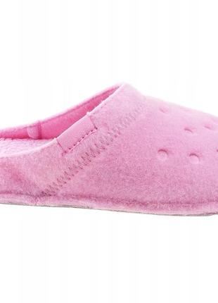 Crocs classic lined slipper w8 38-39 р. (24 см)  оригинал комнатные теплые тапочки крокс яркие мягкие тапки5 фото