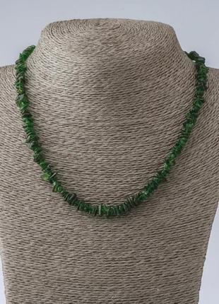 Бусы хризопраз