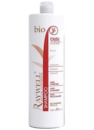 Шампунь для волосся проти лупи raywell bio oleu 1000 мл1 фото