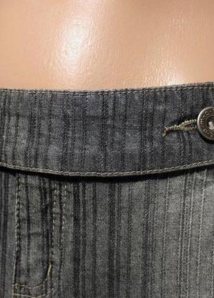 Новая юбка-мини серая джинсовая текстурная 'topshop m-o-t-o' 46р4 фото