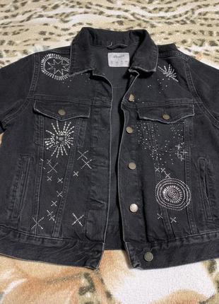 Джинсова котонова куртка жакет 12/40