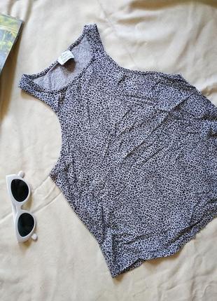 Zara майка блуза в леопардовий принт