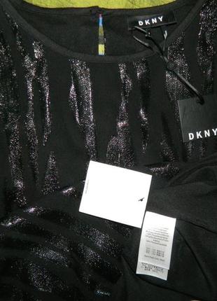 Dkny блуза черная вечерняя оверсайз м l xl8 фото