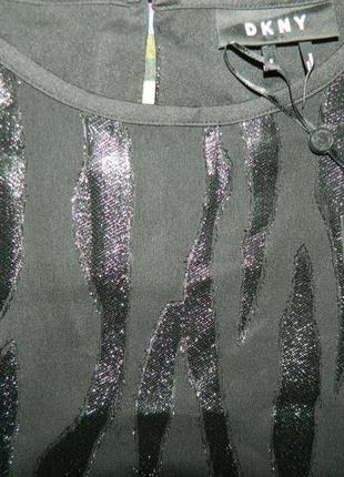 Dkny блуза черная вечерняя оверсайз м l xl9 фото