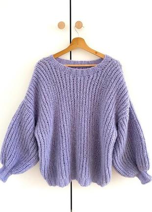 Базовий светр оверсайз з вовни альпака9 фото
