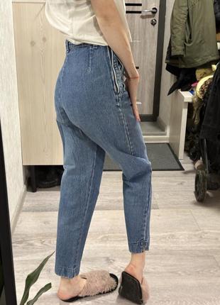 Джинсы ровные стильные укороченные джинсы3 фото