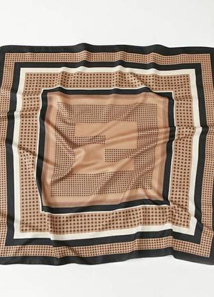 Шелковый платок в стиле shein платина платок на шею на сумку косынка шарф шелк армани 90×90