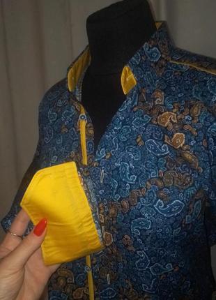 Рубашка мужская claudio lugli мега crazy 🤣 дизайни сорочок!!! сорочка, рубашка2 фото