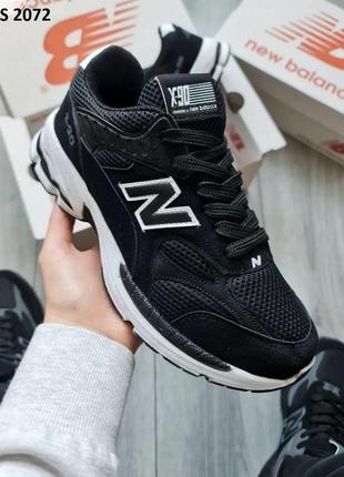 Кросівки new balance x90 чорно-білі