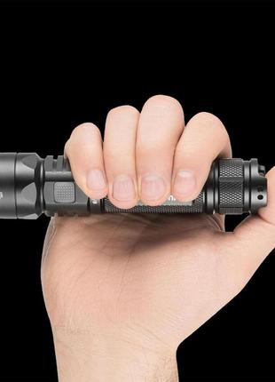 Тактический подствольный фонарь mactronic black eye 1100 type-c 1100 лм, 245 м, ipx6, аккумулятор 18650, черный