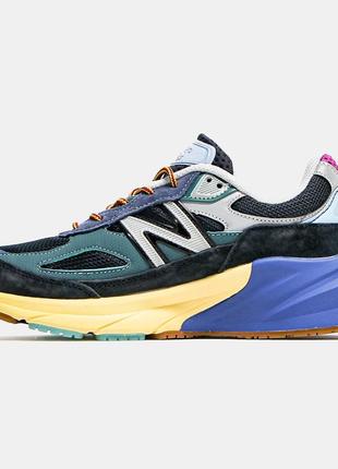 Кроссовки женские 49 bronson x nb 990v6 lapis lazuli