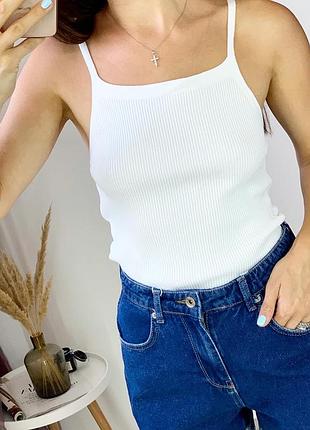 Майка, трикотаж рубчик.