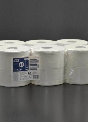 Туалетная бумага "tork" 120280 / 170м / с гильзой / 2-слойная / белая / 12шт