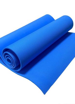 Коврик для йоги/фитнеса и пилатеса 178х61х0,6 см синий1 фото