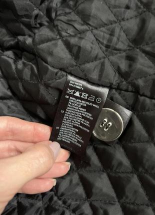 Пальто укороченное серое шерстяное оверсайз пальто пиджак4 фото