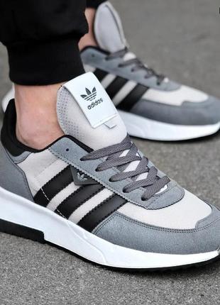 Кроссовки adidas серые3 фото