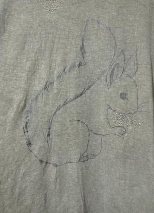 Туніка з принтом та стразами6 фото