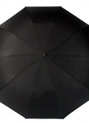 Чоловіча парасолька zest 10 спиць ручка-гак 43620w чорний3 фото