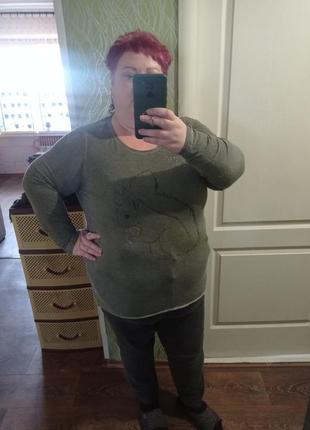 Туніка з принтом та стразами2 фото