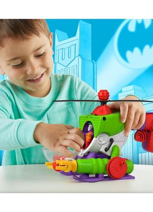 Imaginext dc super friends joker robocopter - вертолет 2-в-1 джокер8 фото