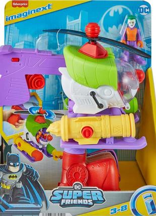 Imaginext dc super friends joker robocopter - вертолет 2-в-1 джокер2 фото