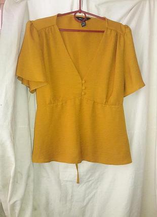 Блузка гірчична розмір 14