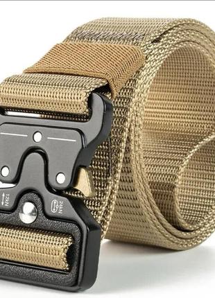 Ремінь тактичний cobra зі швидкизнімною пряжкою койот / tactical belt