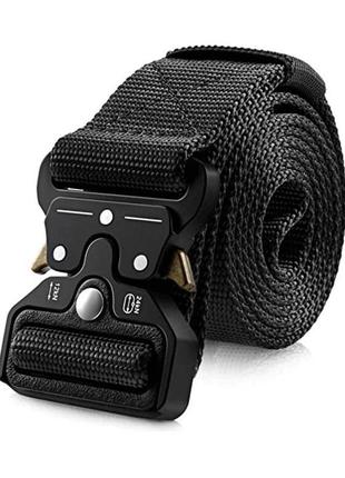 Ремень тактический cobra с быстросьемной пряжкой черный / tactical belt