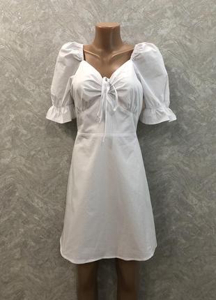 Хлопковое платье с фонариками