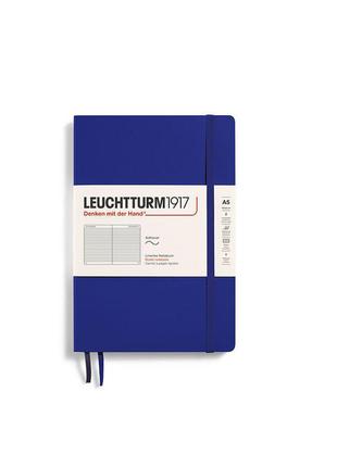 Блокнот leuchtturm1917 середній, м'яка обкладинка, ink, лінія (369806)