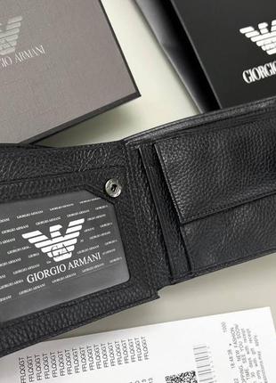 Топ кошелек giorgio armani кожаный кошелек армани брендовый кошелек armani крутой портмоне армани8 фото