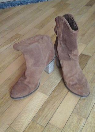 Итальнские замшевые ботинки
